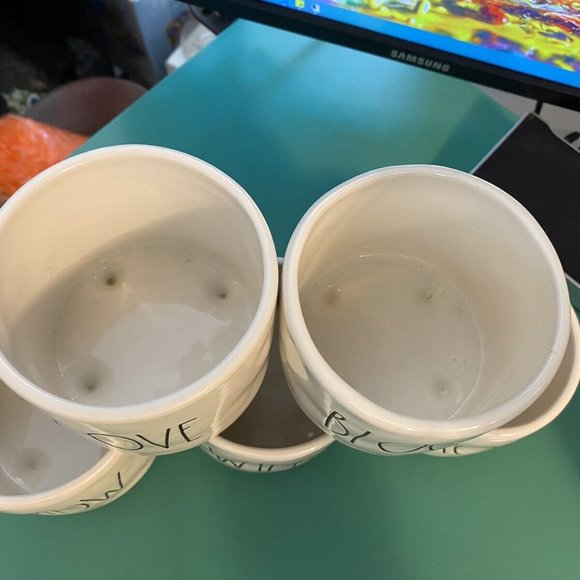 Set of 5 Rae Dunn Mini Planters - Picture 2 of 11